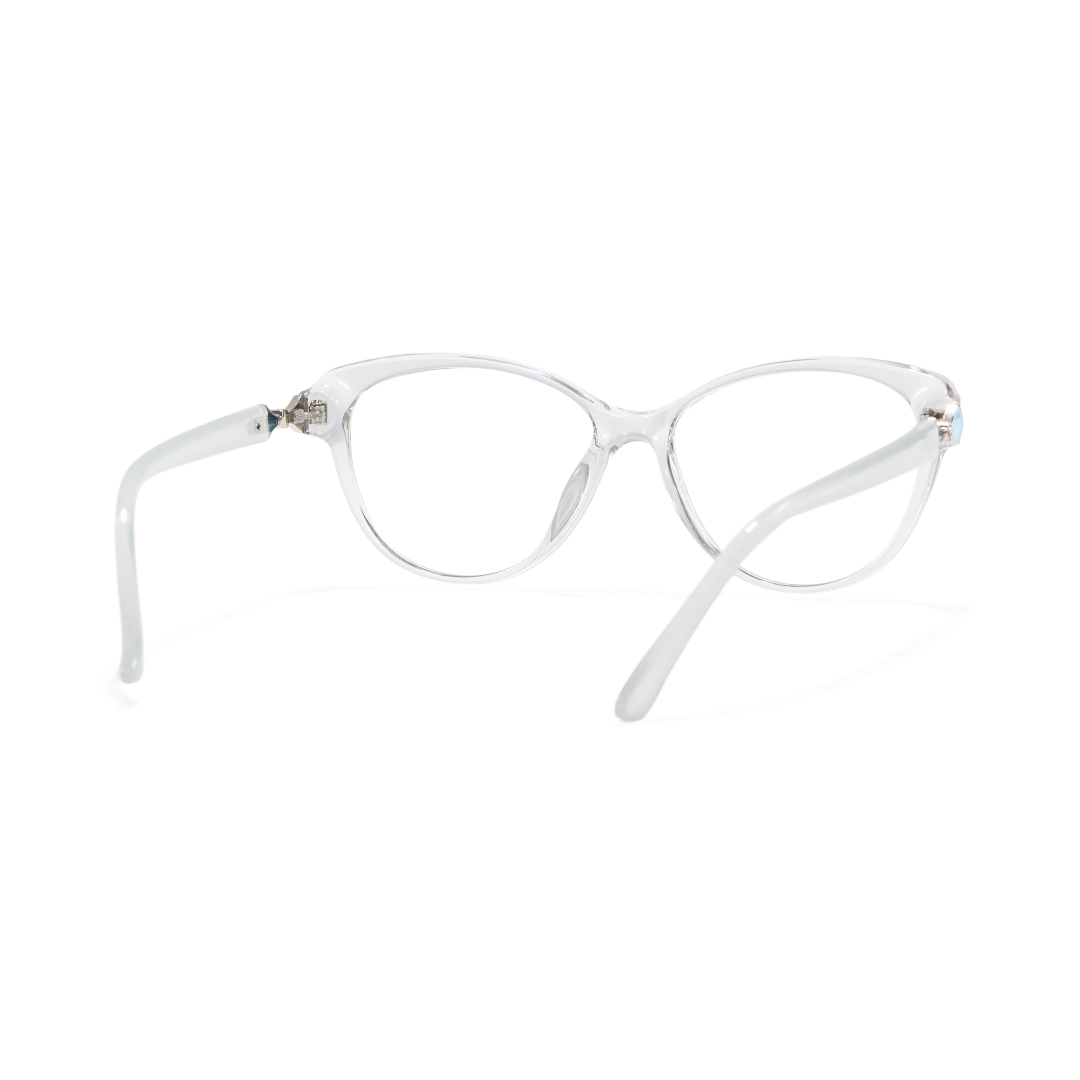 Back view of Delyth cat eye tr90 eyeglasses CR0302509 in gray